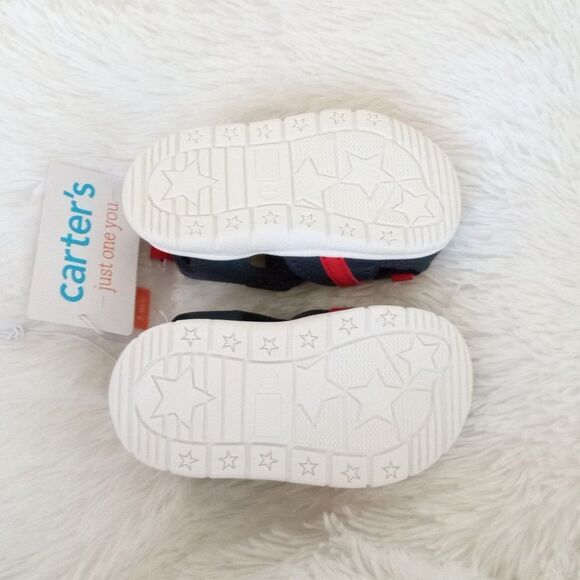 Carter's Just One You Baby Royal First Walker Sandals (Navy/Red) Size 4T - NEW!! - Picture 4 of 7